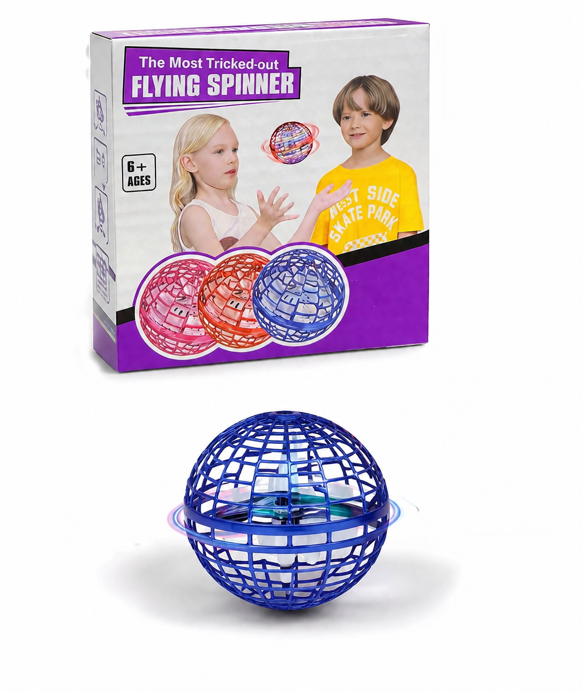 توپ بومرنگ پرنده (Flying Spinner) شارژی LED