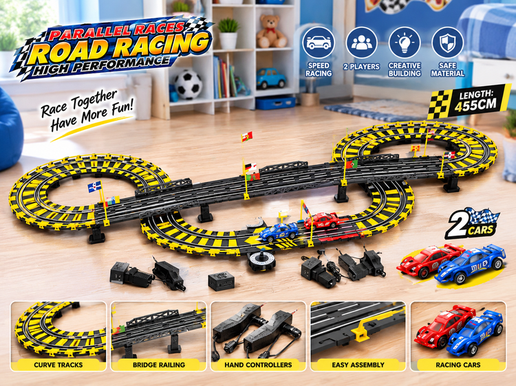 پیست مسابقه ماشین کنترلی دو لاین مدل Road Racing