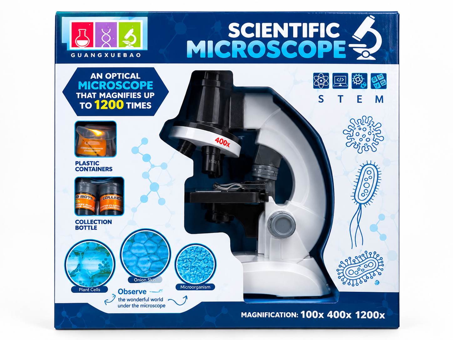 میکروسکوپ علمی آموزشی GUANGXUEBAO مدل Scientific Microscope