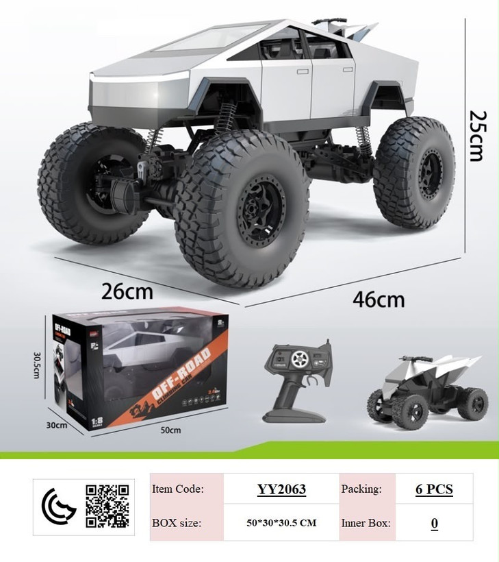 ماشین کنترلی آفرود Off-Road مدل Climbing Car مقیاس ۱:۸